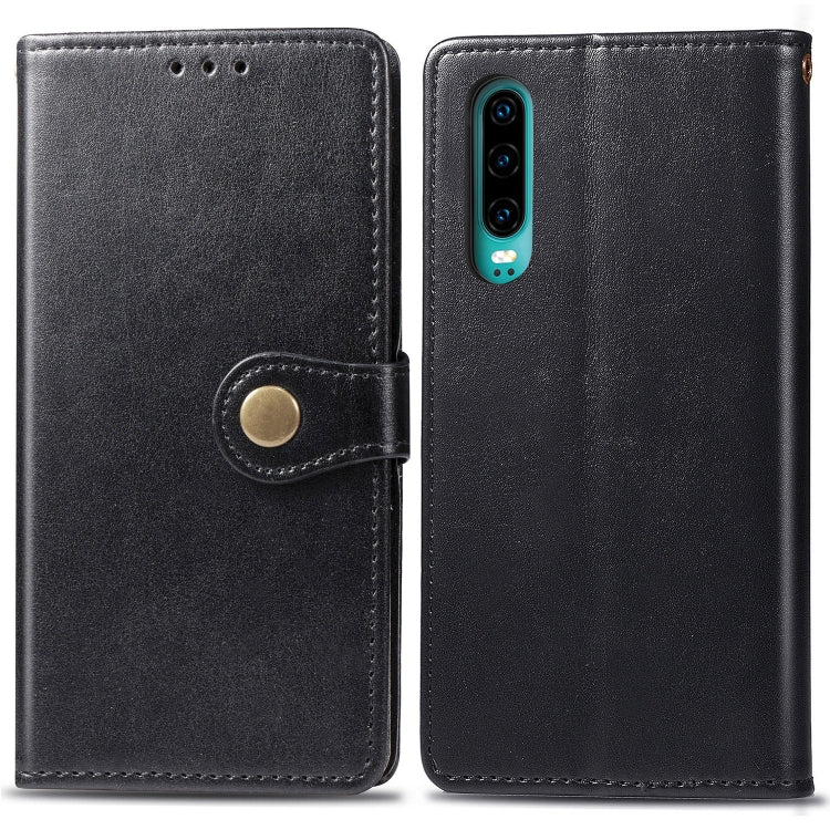 Retro Solid Color Leather Buckle Mobile Phone Protection Leather Case with Photo Frame & Card Slot & Wallet & Bracket Function for Huawei P3
