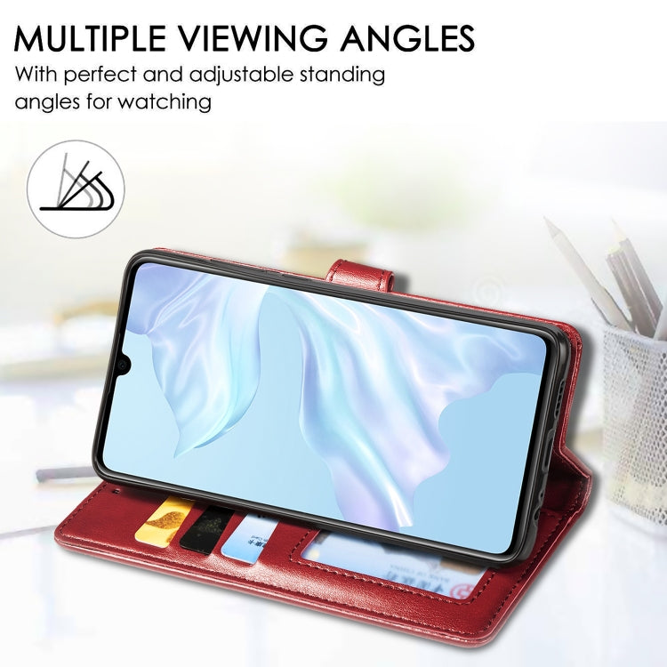 Retro Solid Color Leather Buckle Mobile Phone Protection Leather Case with Photo Frame & Card Slot & Wallet & Bracket Function for Huawei P3