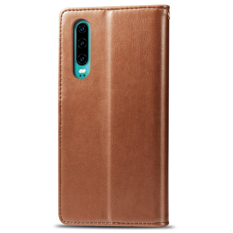 Retro Solid Color Leather Buckle Mobile Phone Protection Leather Case with Photo Frame & Card Slot & Wallet & Bracket Function for Huawei P3