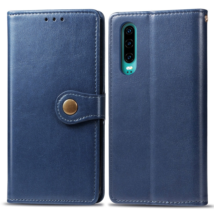 Retro Solid Color Leather Buckle Mobile Phone Protection Leather Case with Photo Frame & Card Slot & Wallet & Bracket Function for Huawei P3