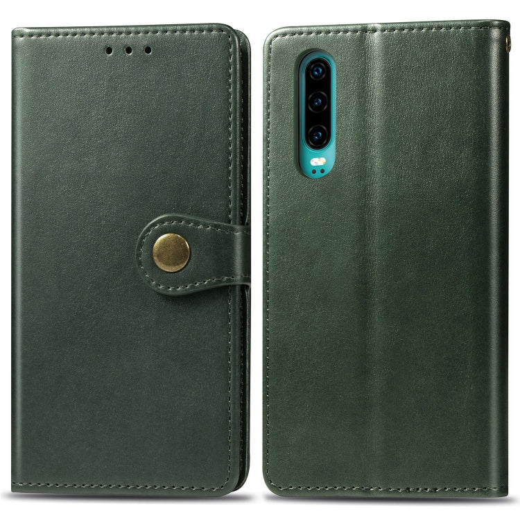 Retro Solid Color Leather Buckle Mobile Phone Protection Leather Case with Photo Frame & Card Slot & Wallet & Bracket Function for Huawei P3