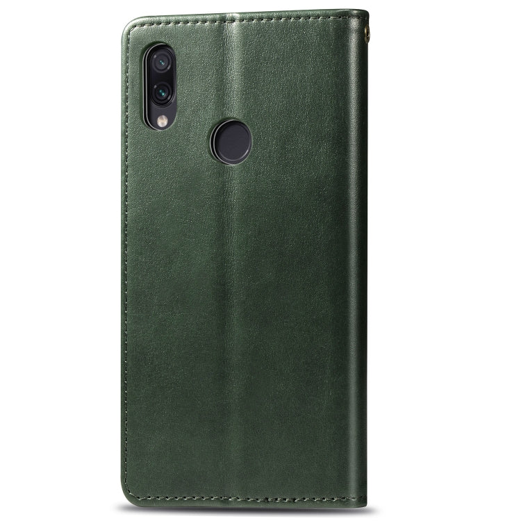 Retro Solid Color Leather Buckle Mobile Phone Protection Leather Case with Photo Frame & Card Slot & Wallet & Bracket Function for Xiaomi Redmi 7