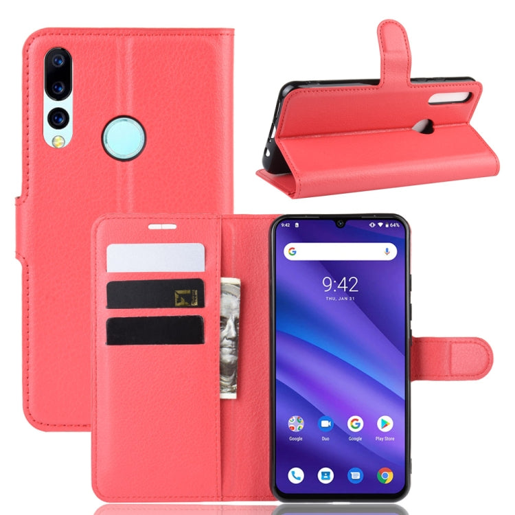 Litchi Texture Horizontal Flip Leather Case for Umidigi A5 Pro, with Wallet & Holder & Card Slots