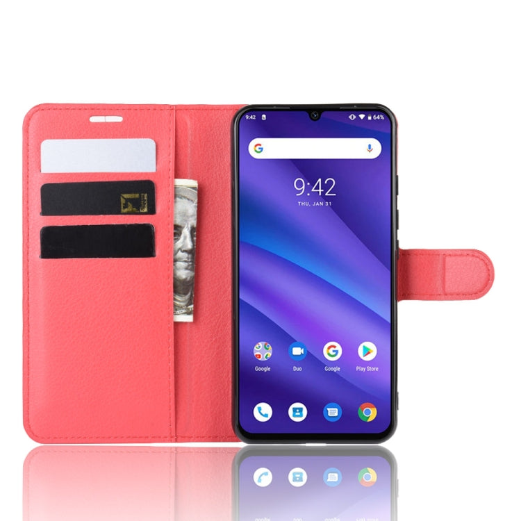 Litchi Texture Horizontal Flip Leather Case for Umidigi A5 Pro, with Wallet & Holder & Card Slots