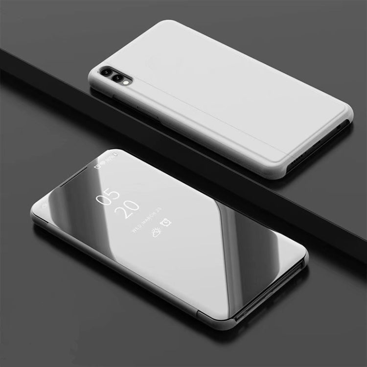 Electroplating Mirror Horizontal Flip PU Leather Case with Holder for Xiaomi Redmi 7A