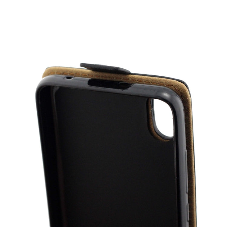 Business Style Vertical Flip TPU Leather Case with Card Slot For Xiaomi Redmi 7A(black)