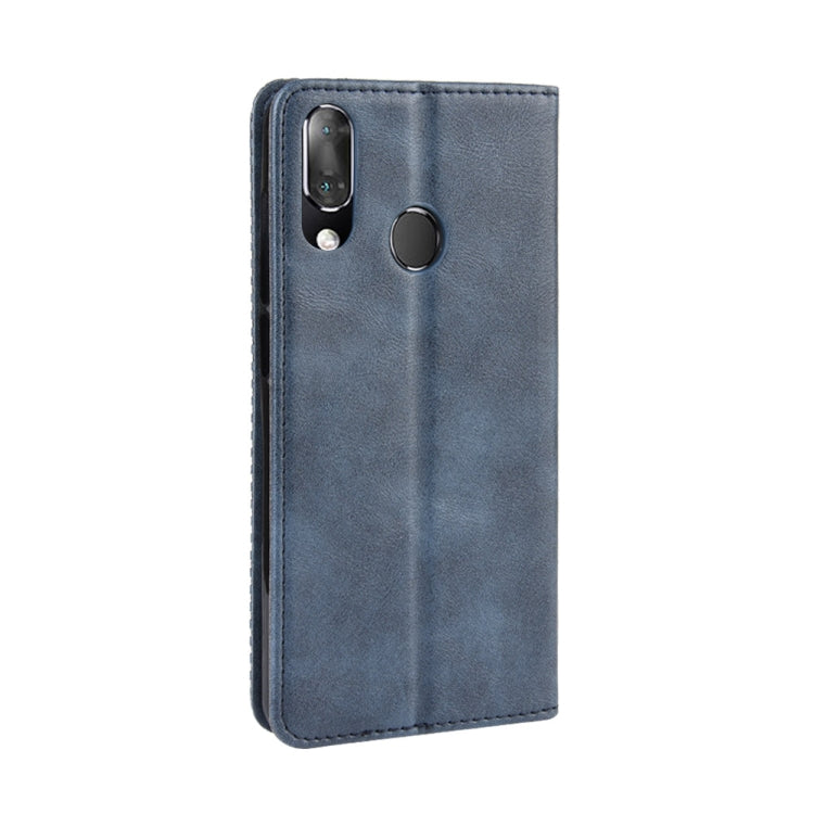 Magnetic Buckle Retro Crazy Horse Texture Horizontal Flip Leather Case for Vodafone Smart X9 , with Holder & Card Slots & Photo Frame