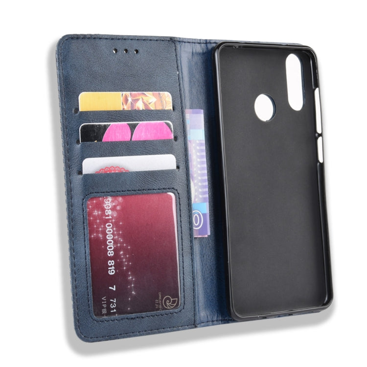 Magnetic Buckle Retro Crazy Horse Texture Horizontal Flip Leather Case for Vodafone Smart X9 , with Holder & Card Slots & Photo Frame