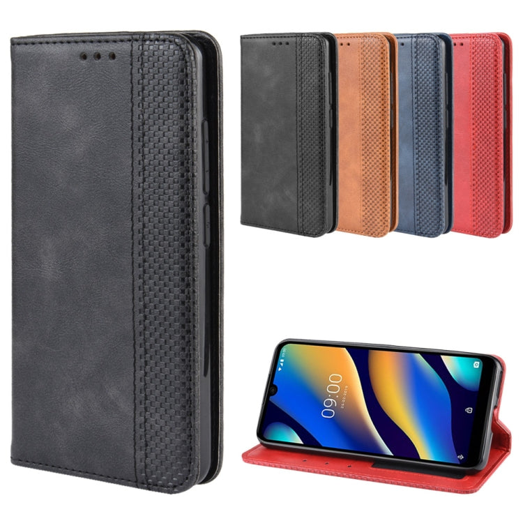 Magnetic Buckle Retro Crazy Horse Texture Horizontal Flip Leather Case for Wiko VIEW 3 LITE , with Holder & Card Slots & Photo Frame