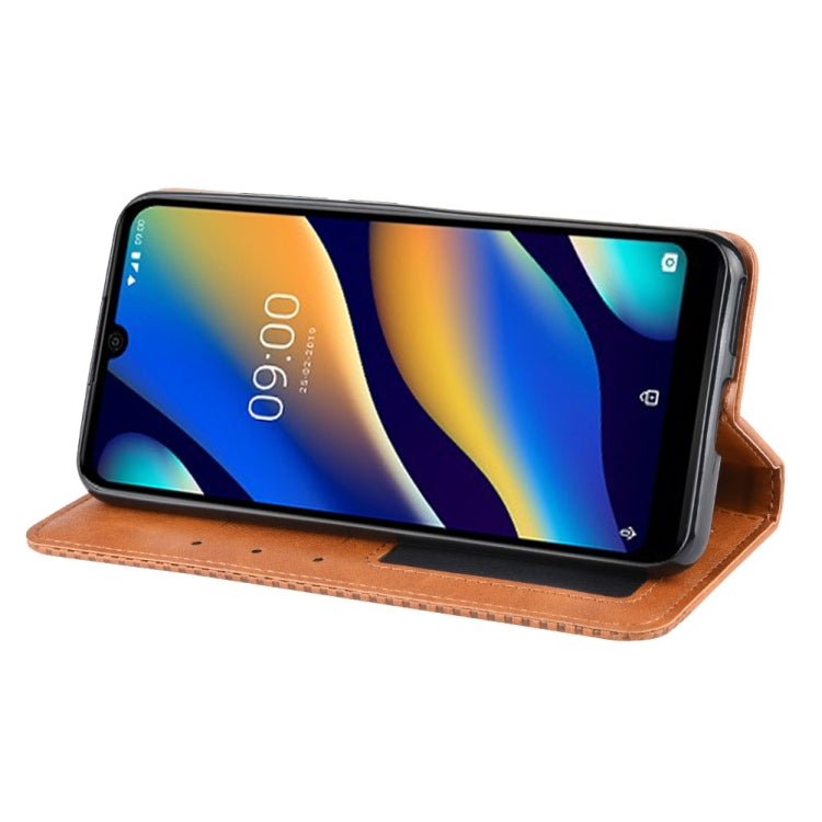 Magnetic Buckle Retro Crazy Horse Texture Horizontal Flip Leather Case for Wiko VIEW 3 LITE , with Holder & Card Slots & Photo Frame