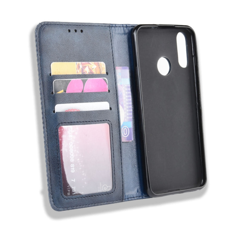 Magnetic Buckle Retro Crazy Horse Texture Horizontal Flip Leather Case for Wiko VIEW 3 LITE , with Holder & Card Slots & Photo Frame