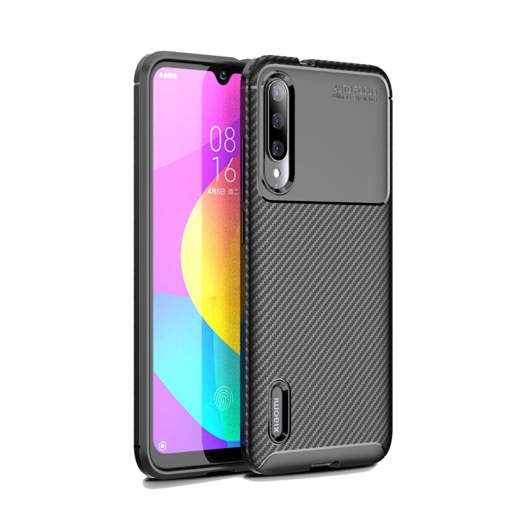 Carbon Fiber Texture Shockproof TPU Case for Xiaomi Mi CC9e Black