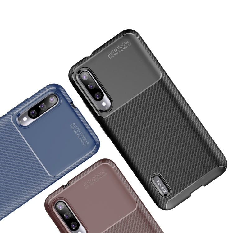 Carbon Fiber Texture Shockproof TPU Case for Xiaomi Mi CC9e Black
