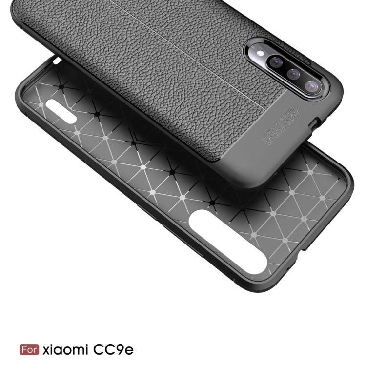 Litchi Texture TPU Shockproof Case for Xiaomi Mi CC9e / Xiaomi A3(Red)