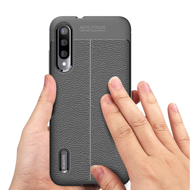 Litchi Texture TPU Shockproof Case for Xiaomi Mi CC9e / Xiaomi A3(Red)