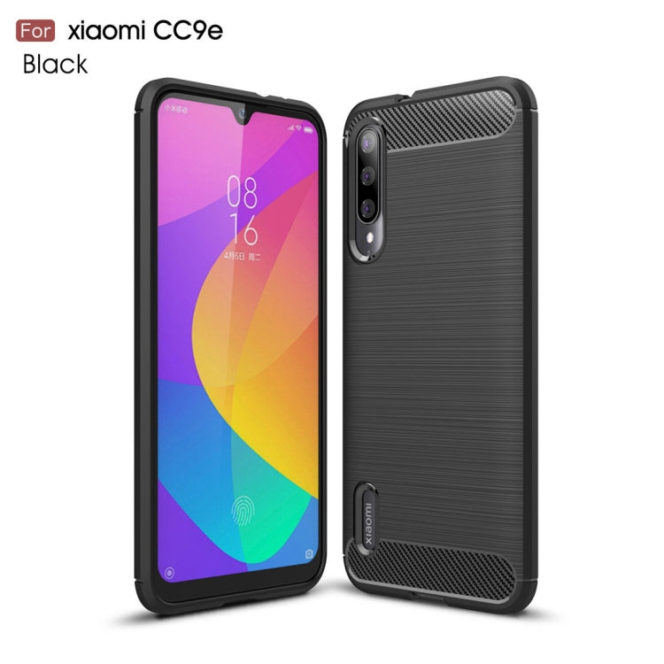 Brushed Texture Carbon Fiber TPU Case for Xiaomi Mi CC9e / Xiaomi A3