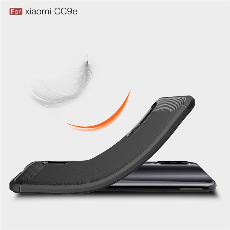 Brushed Texture Carbon Fiber TPU Case for Xiaomi Mi CC9e / Xiaomi A3