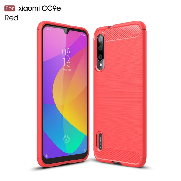 Brushed Texture Carbon Fiber TPU Case for Xiaomi Mi CC9e / Xiaomi A3