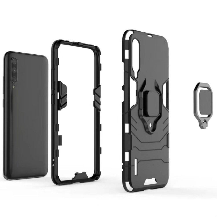PC + TPU Shockproof Protective Case with Magnetic Ring Holder for Xiaomi Mi CC9 / A3 Lite