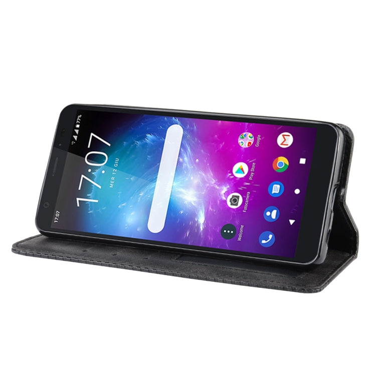 Magnetic Buckle Retro Crazy Horse Texture Horizontal Flip Leather Case for ZTE Blade A5 (2019) , with Holder & Card Slots & Photo Frame