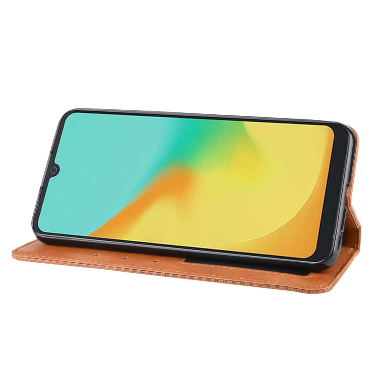 Magnetic Buckle Retro Crazy Horse Texture Horizontal Flip Leather Case for ZTE Blade A7 (2019) , with Holder & Card Slots & Photo Frame