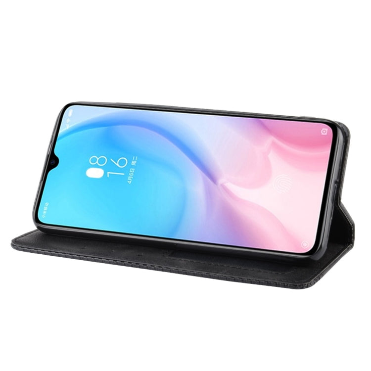 Magnetic Buckle Retro Crazy Horse Texture Horizontal Flip Leather Case for Xiaomi CC9e /A3, with Holder & Card Slots & Photo Frame