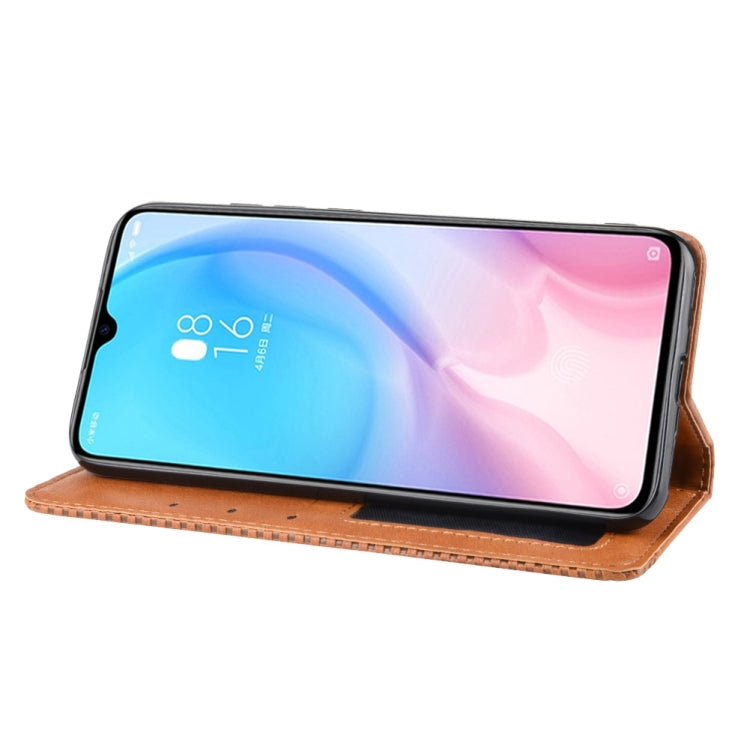 Magnetic Buckle Retro Crazy Horse Texture Horizontal Flip Leather Case for Xiaomi CC9e /A3, with Holder & Card Slots & Photo Frame
