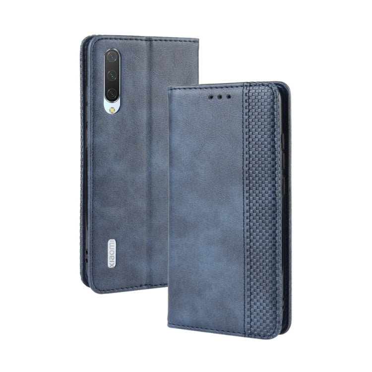 Magnetic Buckle Retro Crazy Horse Texture Horizontal Flip Leather Case for Xiaomi CC9e /A3, with Holder & Card Slots & Photo Frame