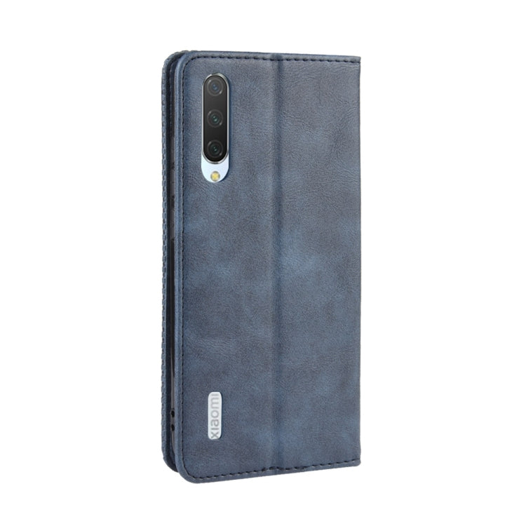 Magnetic Buckle Retro Crazy Horse Texture Horizontal Flip Leather Case for Xiaomi CC9e /A3, with Holder & Card Slots & Photo Frame