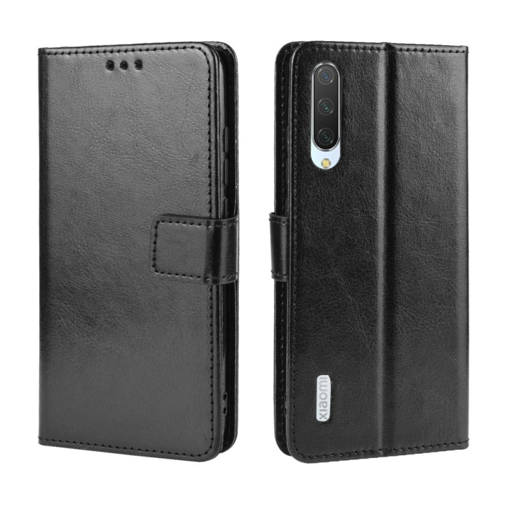 Retro Crazy Horse Texture Horizontal Flip Leather Case for Xiaomi CC9e /A3 , with Holder & Card Slots & Photo Frame