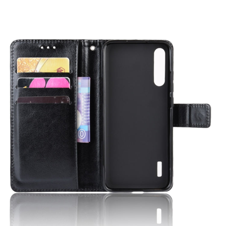Retro Crazy Horse Texture Horizontal Flip Leather Case for Xiaomi CC9e /A3 , with Holder & Card Slots & Photo Frame