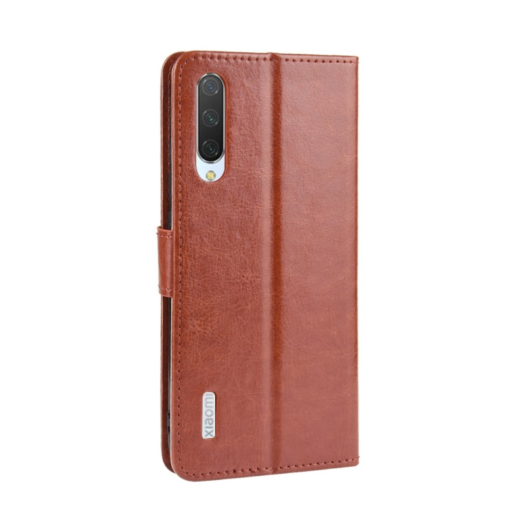 Retro Crazy Horse Texture Horizontal Flip Leather Case for Xiaomi CC9e /A3 , with Holder & Card Slots & Photo Frame