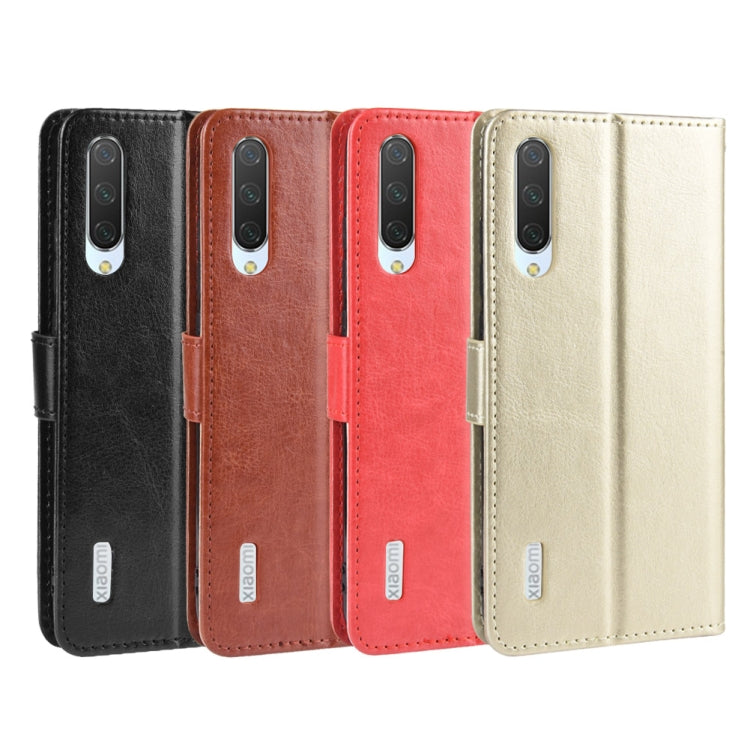 Retro Crazy Horse Texture Horizontal Flip Leather Case for Xiaomi CC9e /A3 , with Holder & Card Slots & Photo Frame