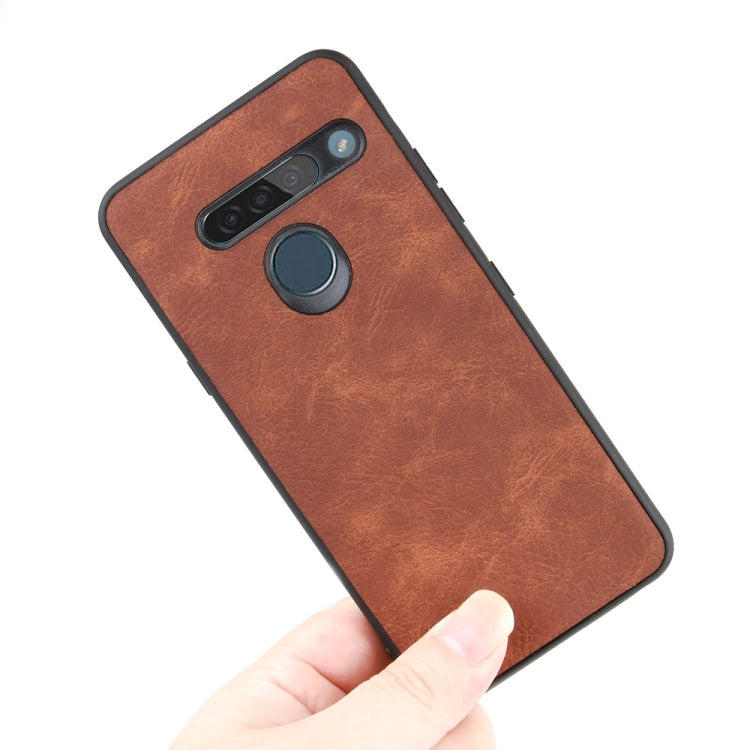 Shockproof Sheep Skin PC + PU + TPU Case For LG G8s ThinQ