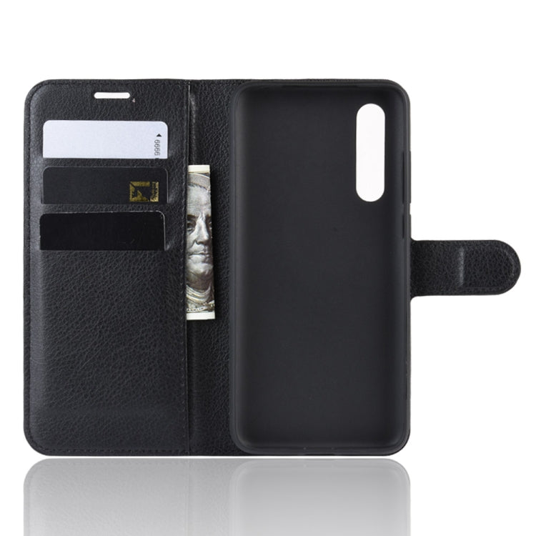 Litchi Texture Horizontal Flip Leather Case for Xiaomi MI CC9e / MI A3, with Wallet & Holder & Card Slots