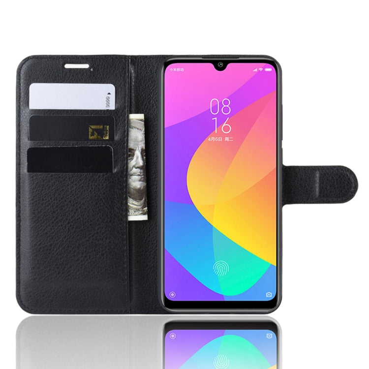 Litchi Texture Horizontal Flip Leather Case for Xiaomi MI CC9e / MI A3, with Wallet & Holder & Card Slots