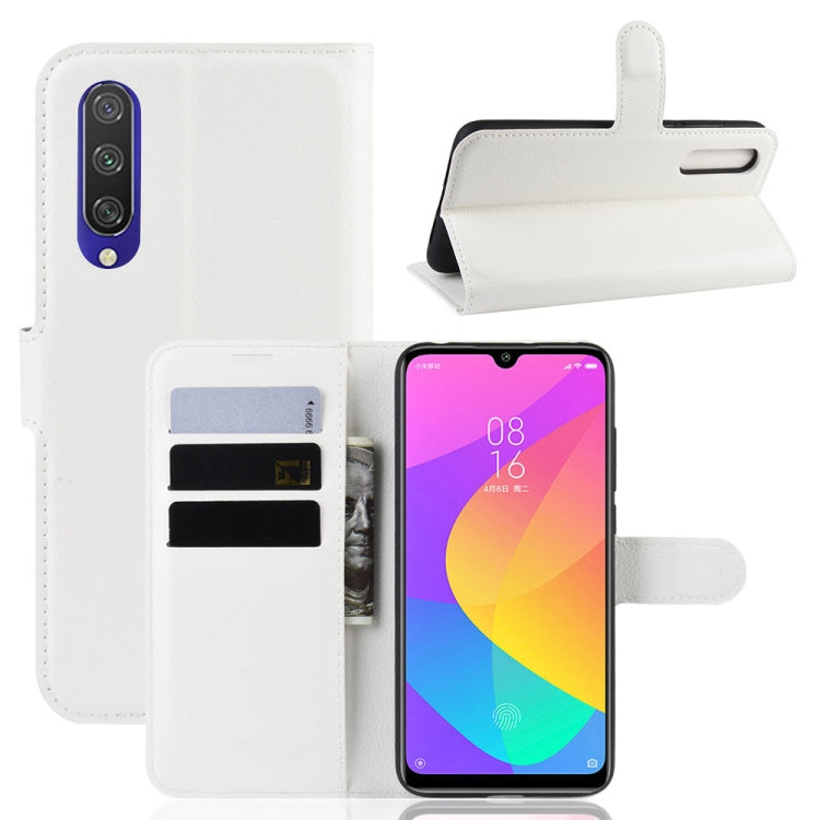 Litchi Texture Horizontal Flip Leather Case for Xiaomi MI CC9e / MI A3, with Wallet & Holder & Card Slots