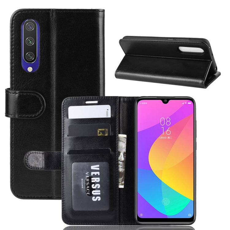R64 Texture Single Fold Horizontal Flip Leather Case for Xiaomi MI CC9e / MI A3, with Holder & Card Slots & Wallet