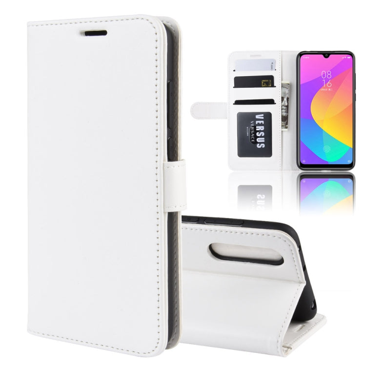 R64 Texture Single Fold Horizontal Flip Leather Case for Xiaomi MI CC9e / MI A3, with Holder & Card Slots & Wallet