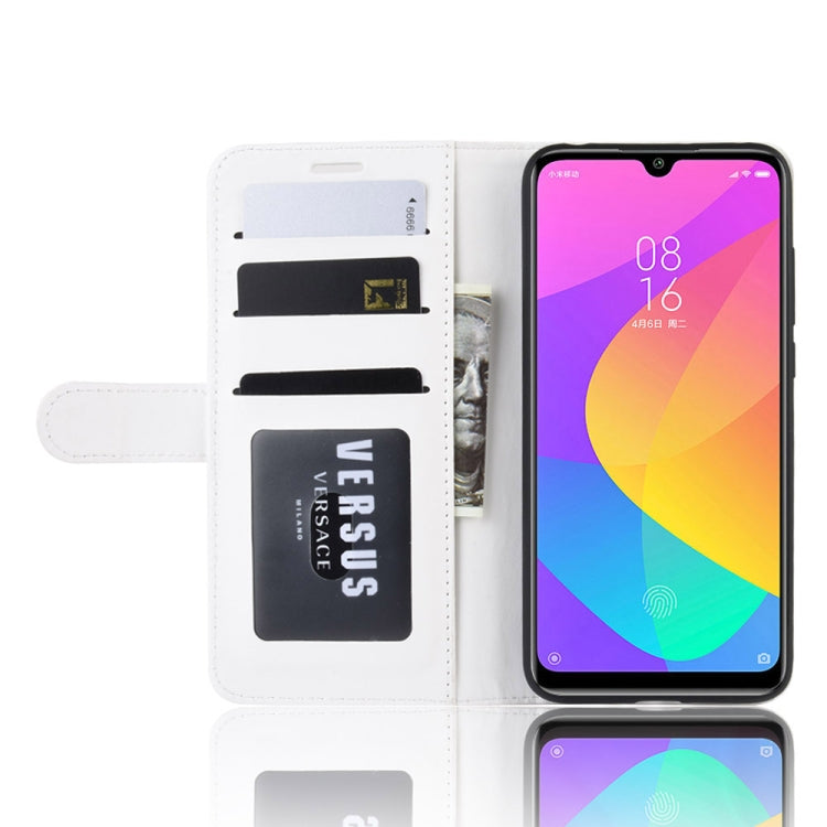 R64 Texture Single Fold Horizontal Flip Leather Case for Xiaomi MI CC9e / MI A3, with Holder & Card Slots & Wallet