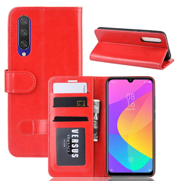 R64 Texture Single Fold Horizontal Flip Leather Case for Xiaomi MI CC9e / MI A3, with Holder & Card Slots & Wallet
