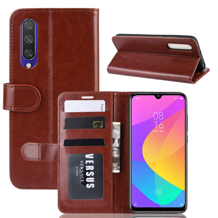 R64 Texture Single Fold Horizontal Flip Leather Case for Xiaomi MI CC9e / MI A3, with Holder & Card Slots & Wallet