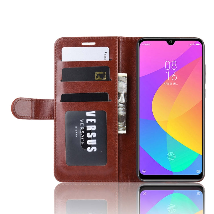 R64 Texture Single Fold Horizontal Flip Leather Case for Xiaomi MI CC9e / MI A3, with Holder & Card Slots & Wallet