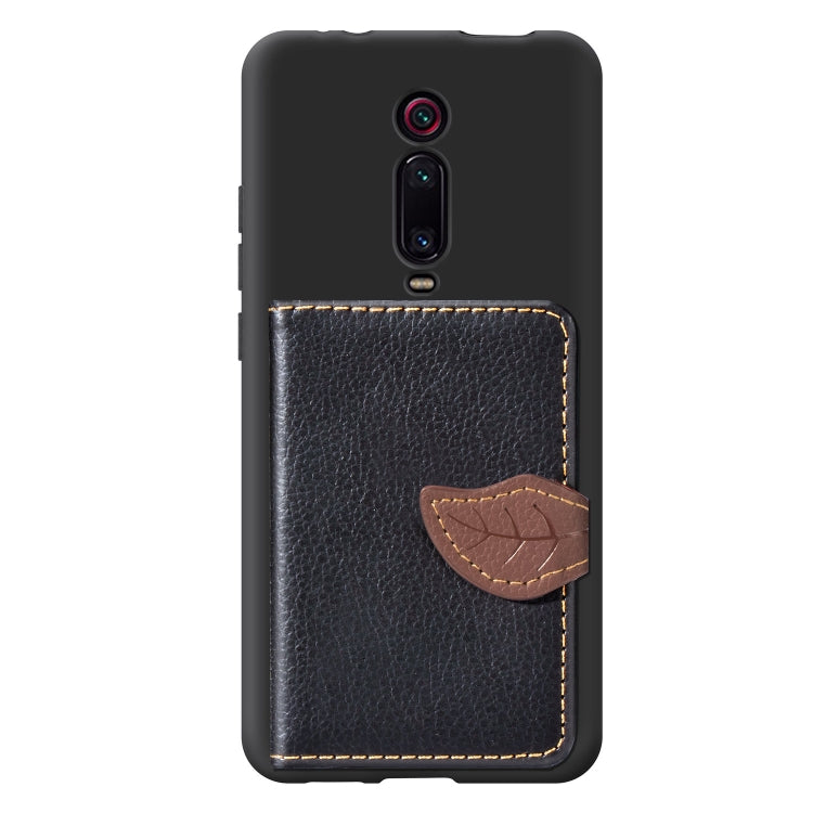 Leaf Buckle Litchi Texture Card Holder PU + TPU Case with Card Slot & Wallet & Holder & Photo Frame for Xiaomi Mi 9T / Mi 9T Pro / Redmi K20 / Redmi K20 Pro