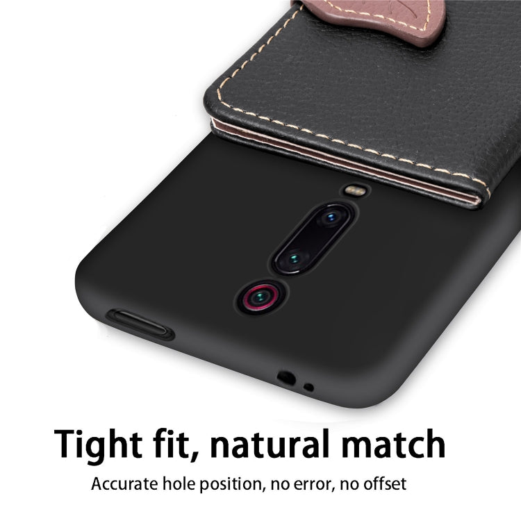 Leaf Buckle Litchi Texture Card Holder PU + TPU Case with Card Slot & Wallet & Holder & Photo Frame for Xiaomi Mi 9T / Mi 9T Pro / Redmi K20 / Redmi K20 Pro