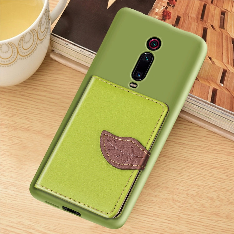 Leaf Buckle Litchi Texture Card Holder PU + TPU Case with Card Slot & Wallet & Holder & Photo Frame for Xiaomi Mi 9T / Mi 9T Pro / Redmi K20 / Redmi K20 Pro