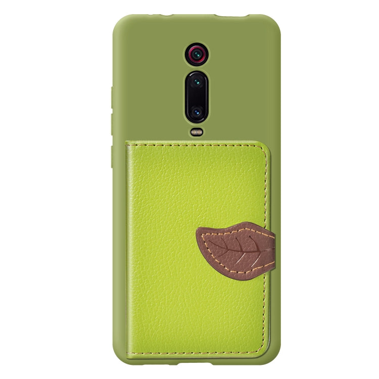 Leaf Buckle Litchi Texture Card Holder PU + TPU Case with Card Slot & Wallet & Holder & Photo Frame for Xiaomi Mi 9T / Mi 9T Pro / Redmi K20 / Redmi K20 Pro