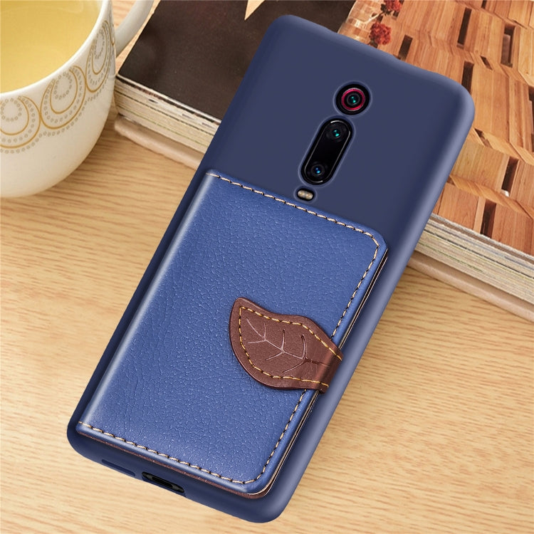 Leaf Buckle Litchi Texture Card Holder PU + TPU Case with Card Slot & Wallet & Holder & Photo Frame for Xiaomi Mi 9T / Mi 9T Pro / Redmi K20 / Redmi K20 Pro