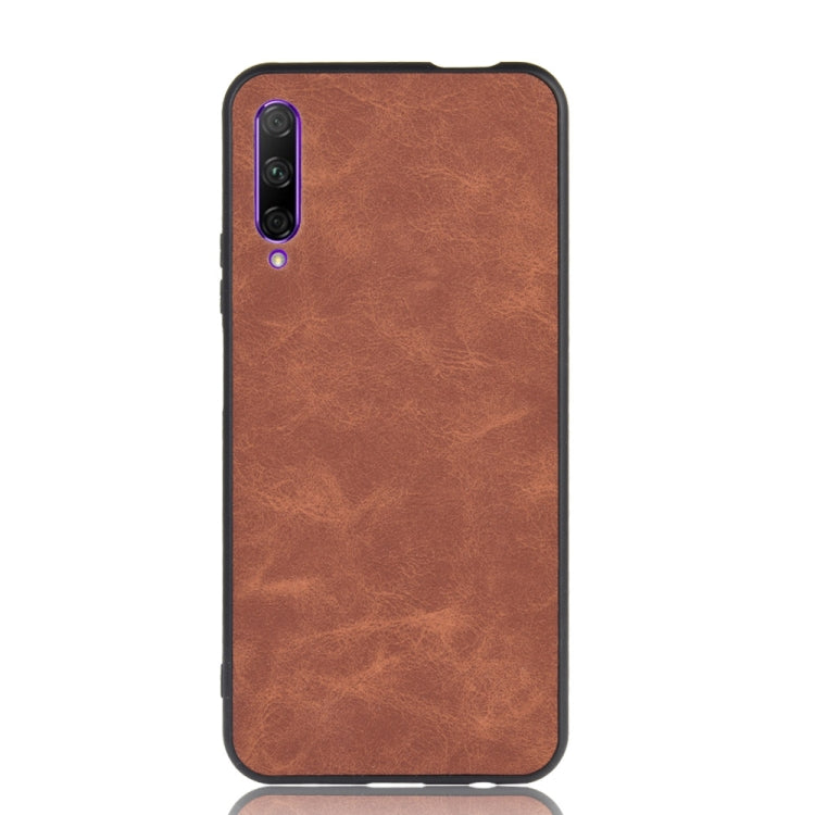Shockproof Sheep Skin PC + PU + TPU Case For Huawei Honor 9X / Honor 9X Pro(Brown)
