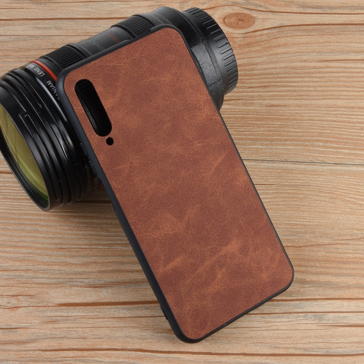 Shockproof Sheep Skin PC + PU + TPU Case For Huawei Honor 9X / Honor 9X Pro(Brown)